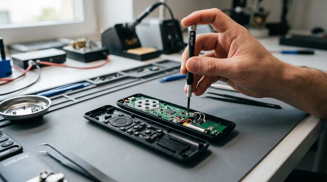 Ouverture du boîtier de la télécommande Create