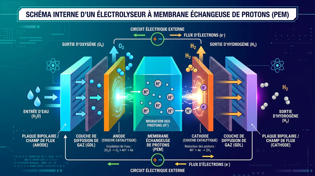 Tableau comparatif des technologies d'électrolyse