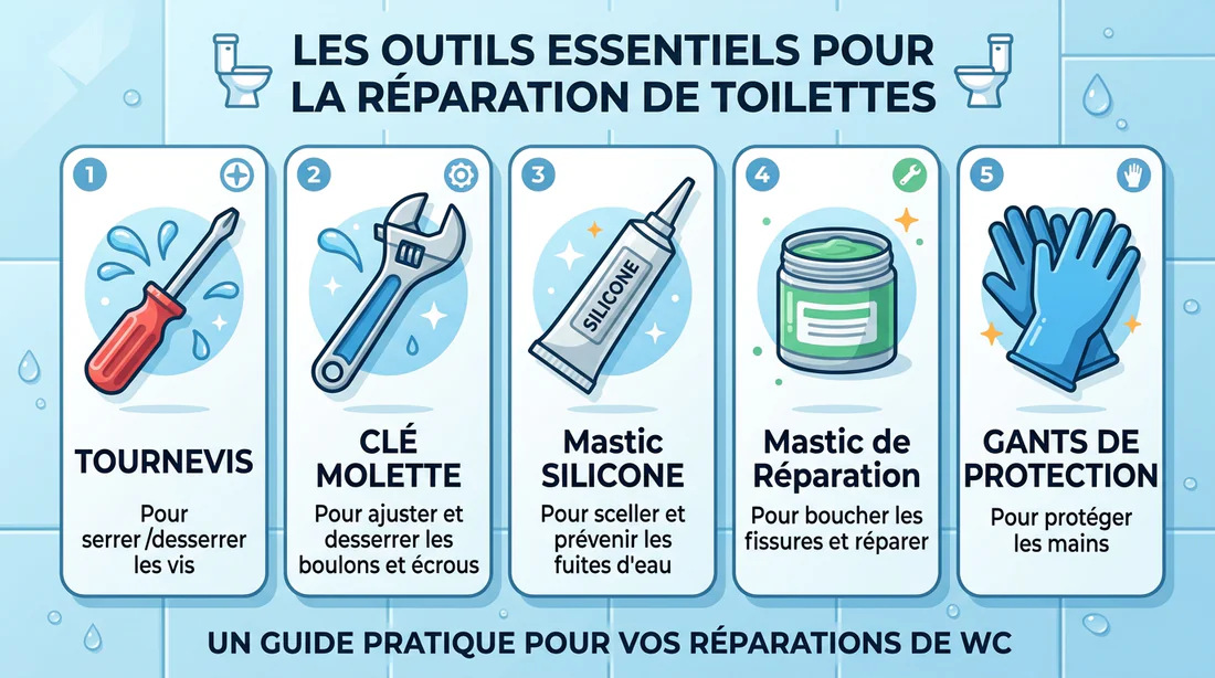 Outils indispensables pour réparer ses toilettes