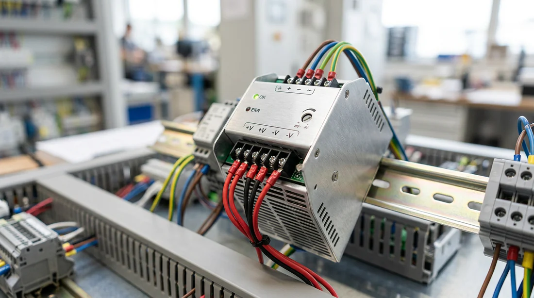 Matériel électrique industriel 24V sur rail DIN