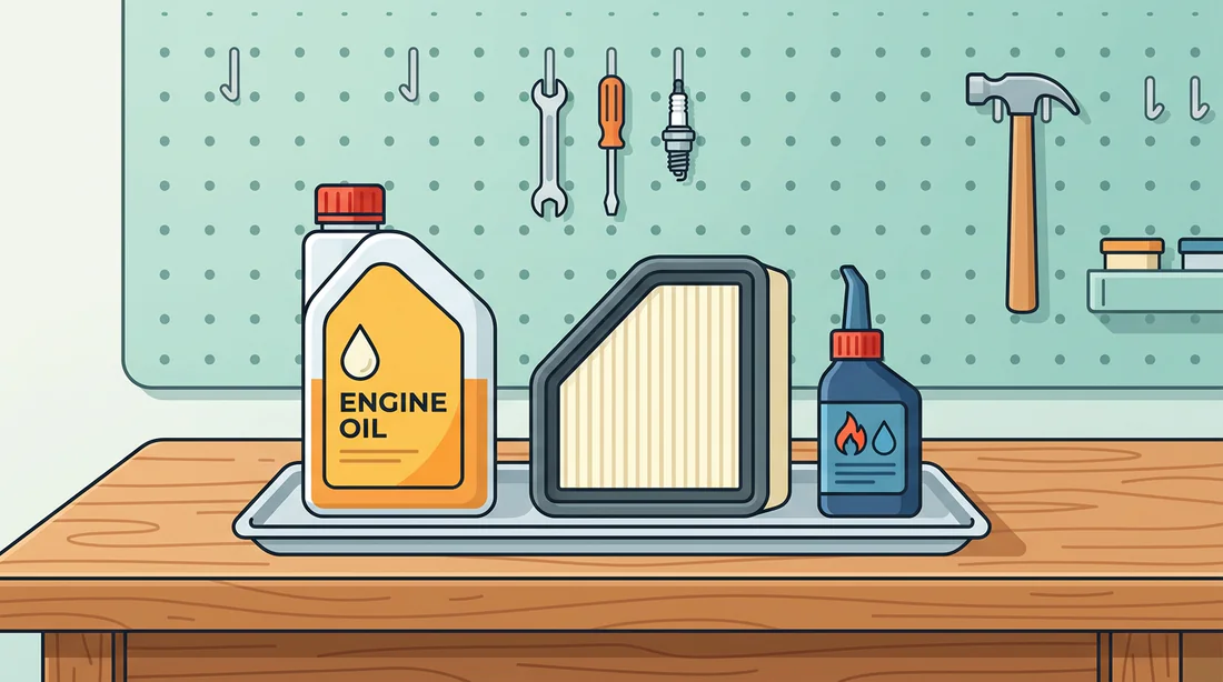 Kit d'entretien pour tondeuse thermique