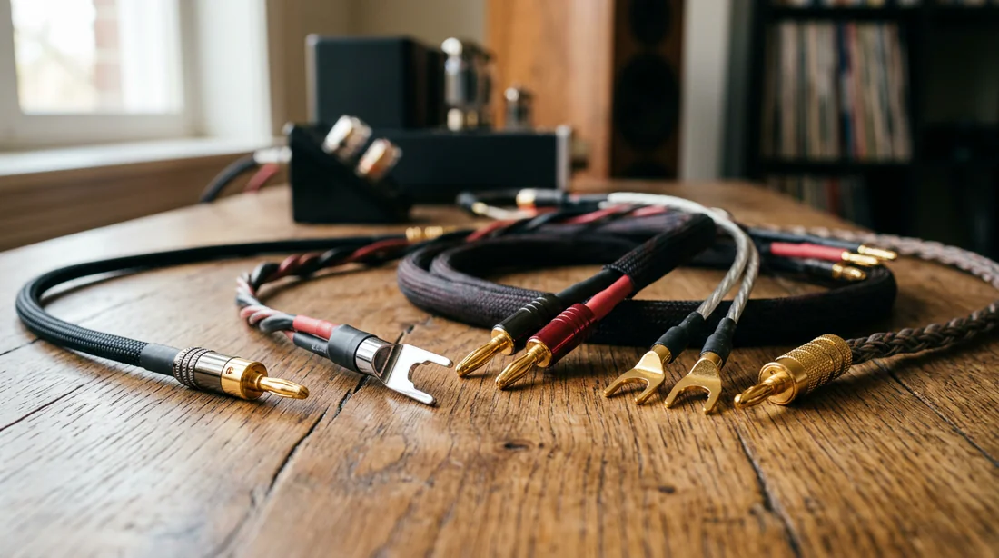 Câbles audio de haute qualité avec fiches bananes