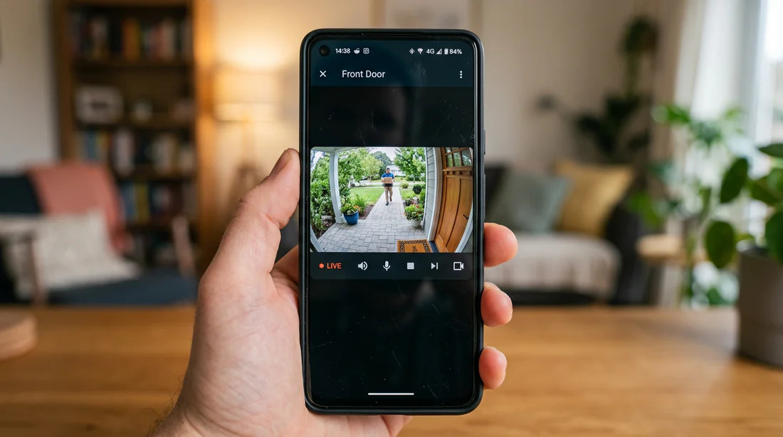 Visualisation flux caméra sur application mobile Home Assistant