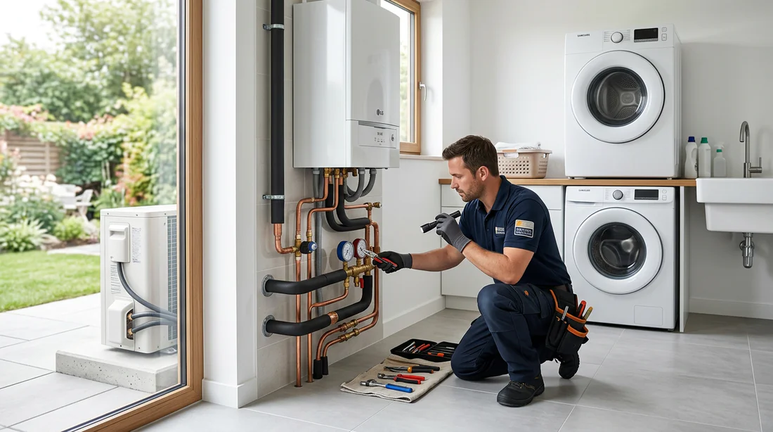 Installation professionnelle d'une pompe à chaleur