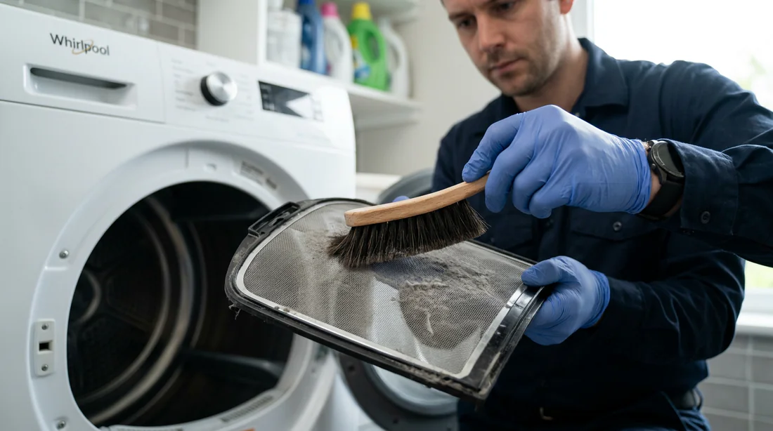 Entretien manuel du filtre d'un sèche-linge